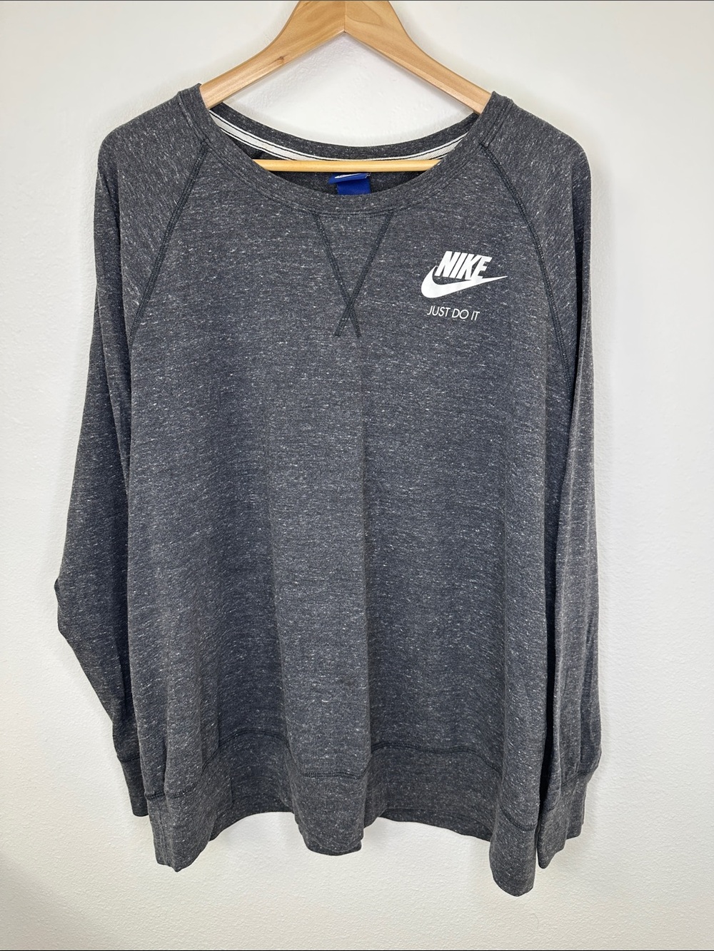 Nike 3X Crew Neck Sweatshirt Grey Heathered